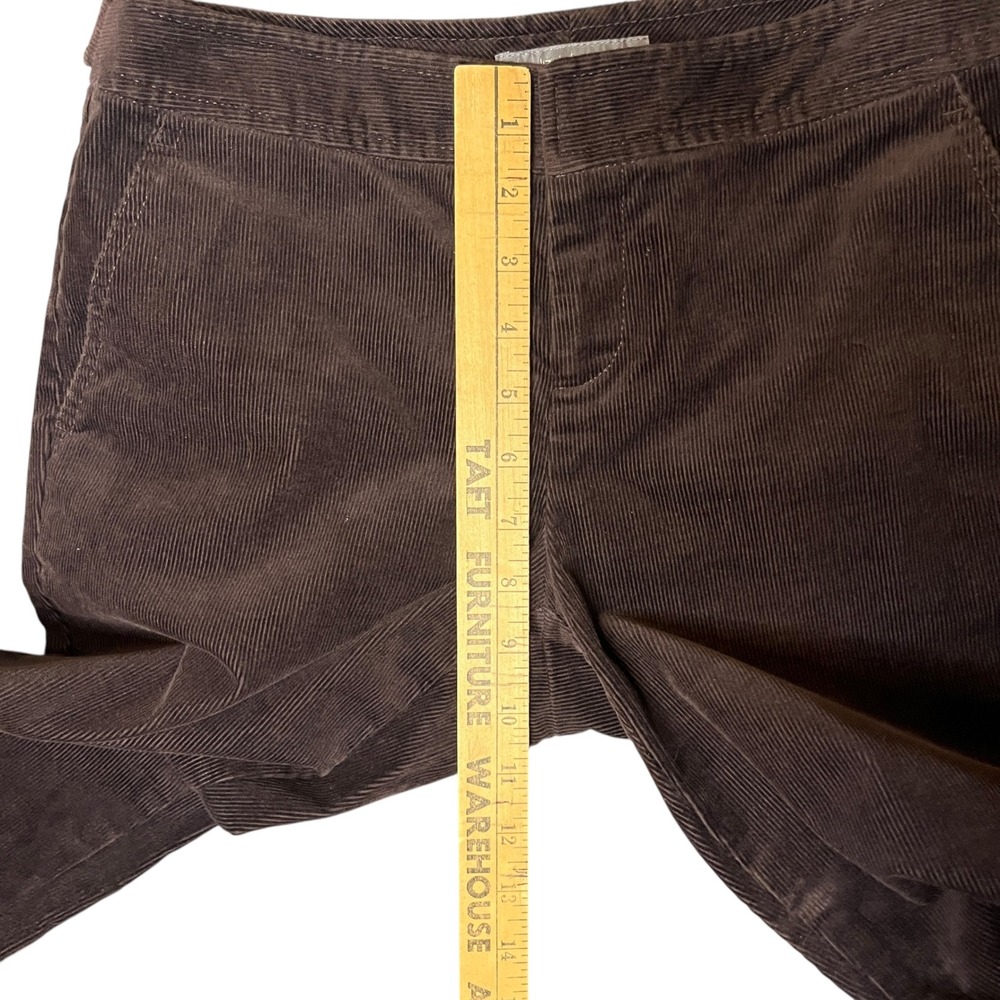 Liz Claiborne Petite Corduroy Pants Womens Size 4 Brown Audra‎ Straight Stretch - Picture 5 of 11
